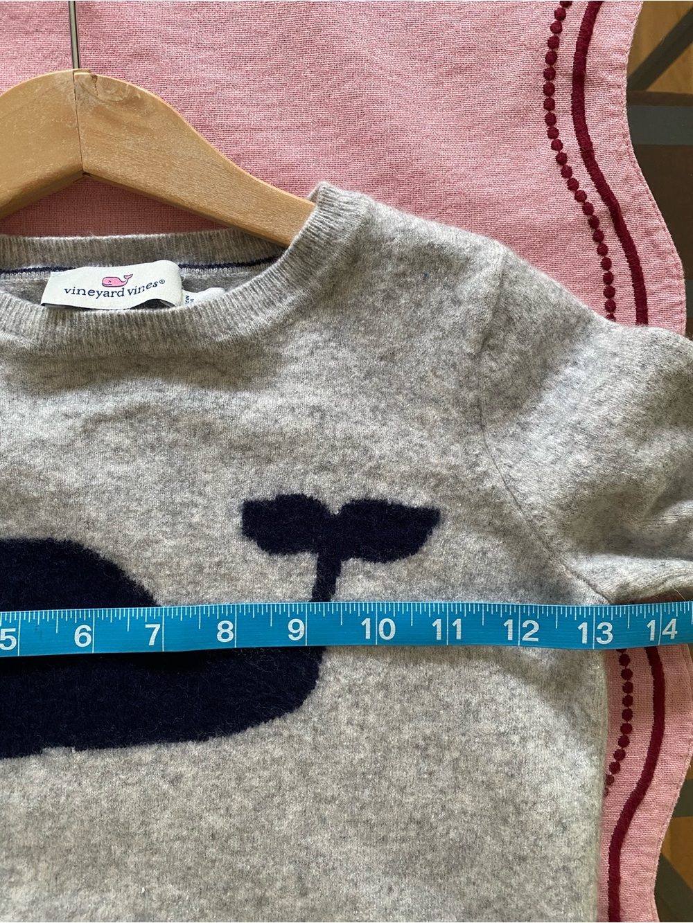 Vineyard Vines Cashmere Wool Blend Whale Crewneck Sweater Medium - Picture 12 of 15